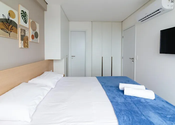 Apartamento Com Vista Maravilhosa No Bairro Do Pina! Cozinha Completa, Wi-Fi, Ar Condicionado E Maquina De Lavar - Condominio Com Estacionamento, Recepcao 24H, Piscina E Academia